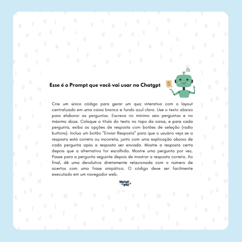 Prompt Chatgpt